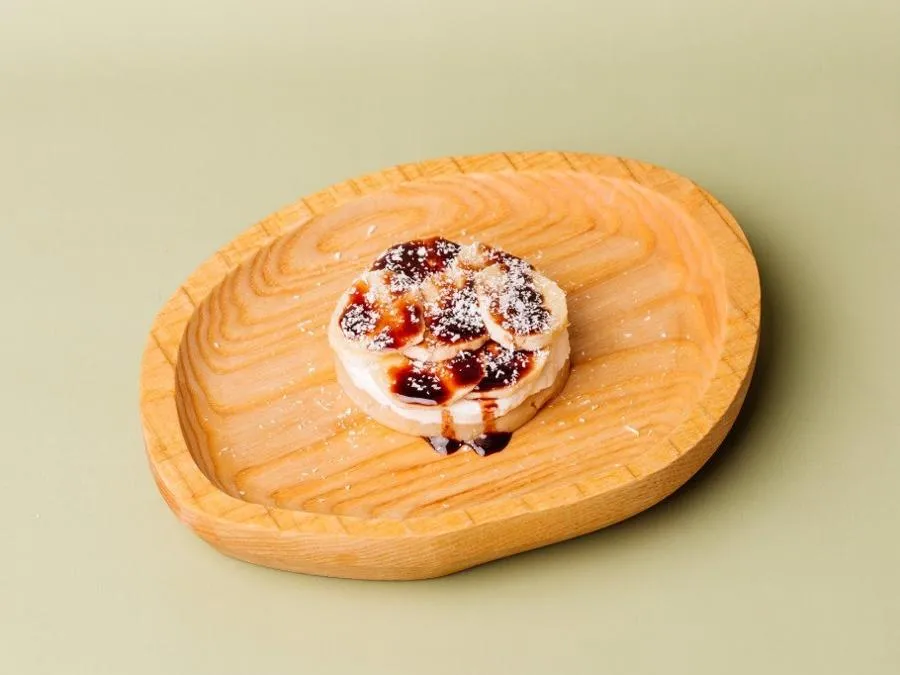 Десерт с бананом