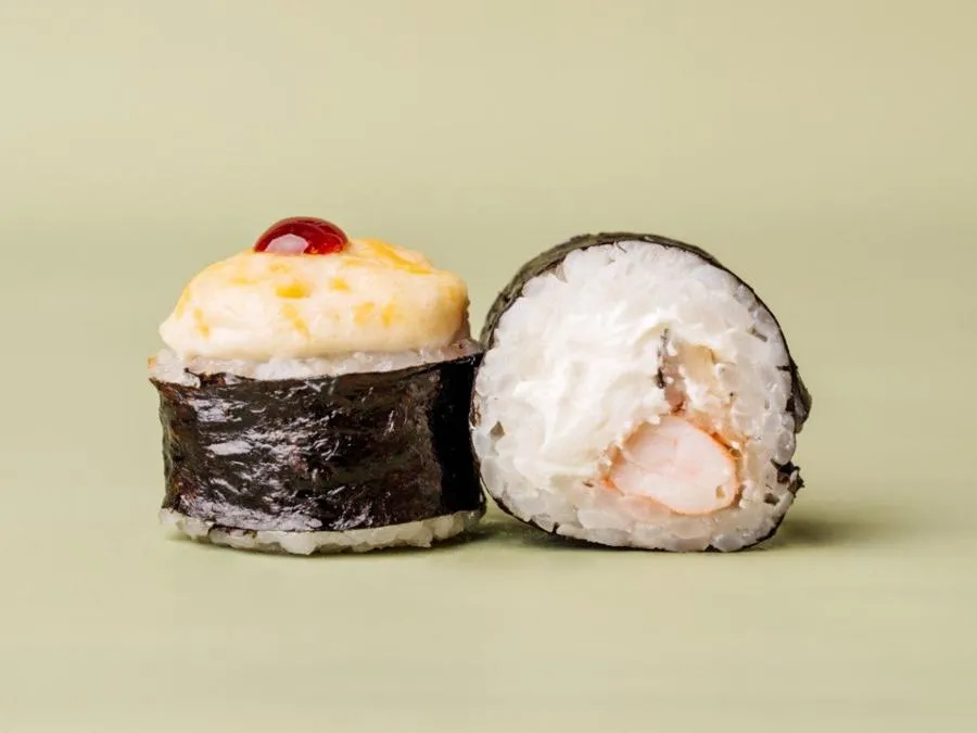 Запеченный с тунцом и креветкой