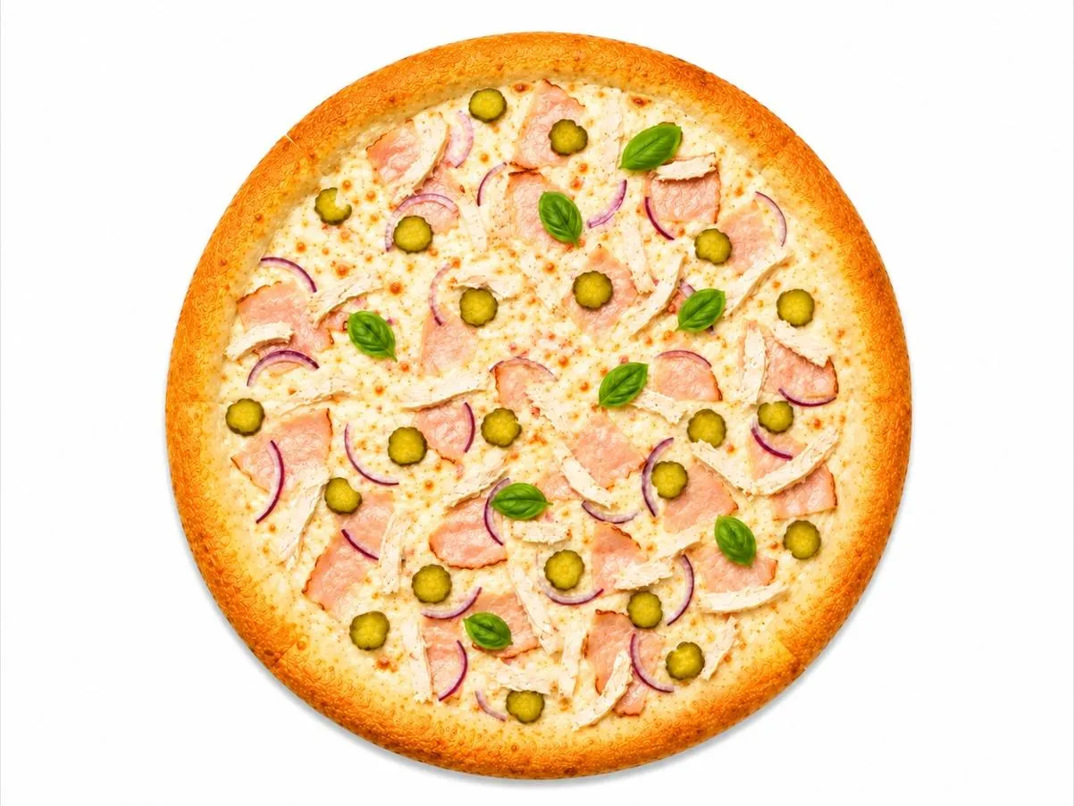 Пицца с Карбонадом и курицей