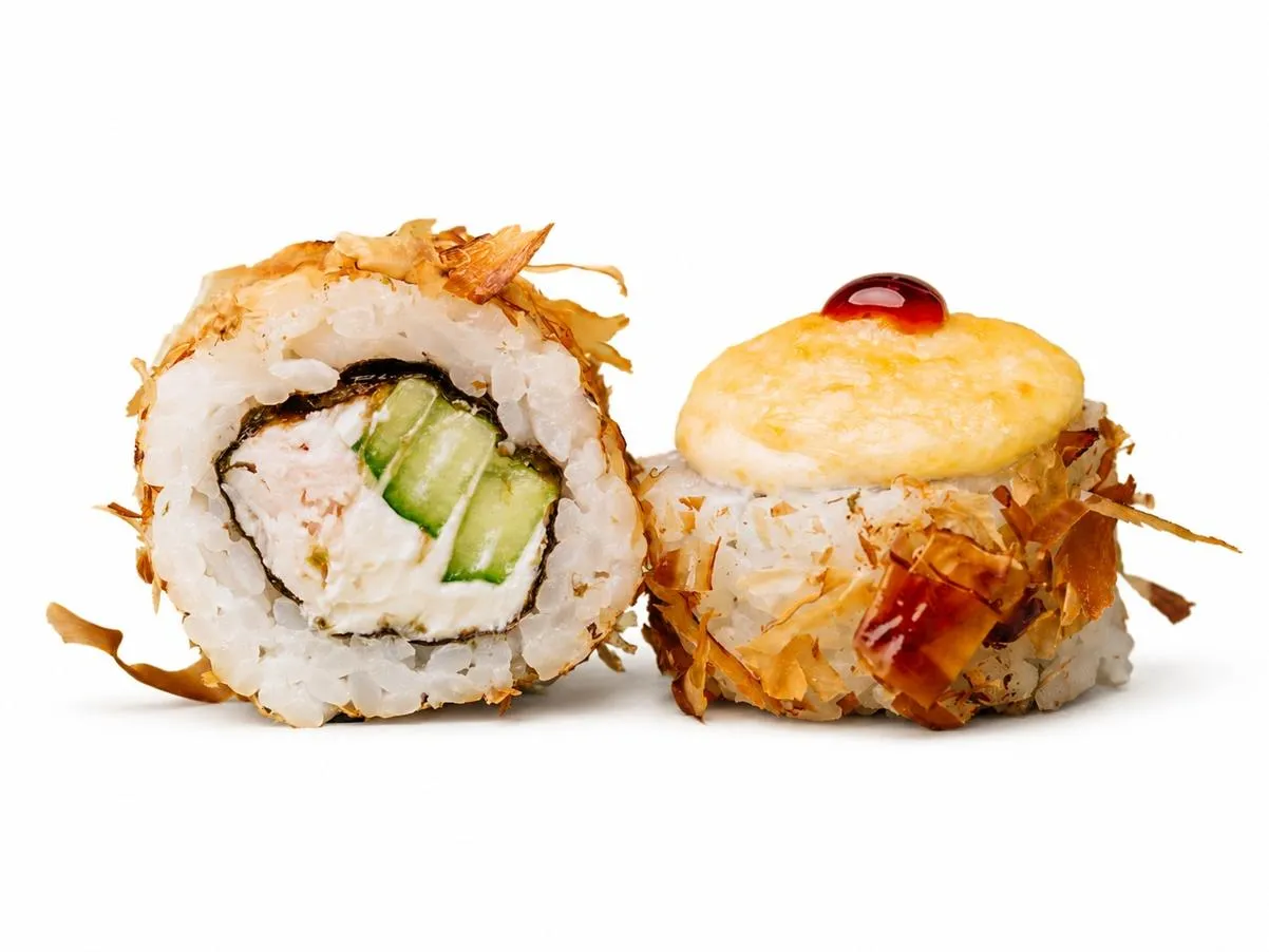 Запеченный с курицей в стружке тунца